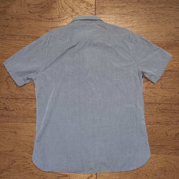 Quiksilver Shirt Adult Extra Large Regular Fit Men's Pocket Short Sleeve - Picture 4 of 7